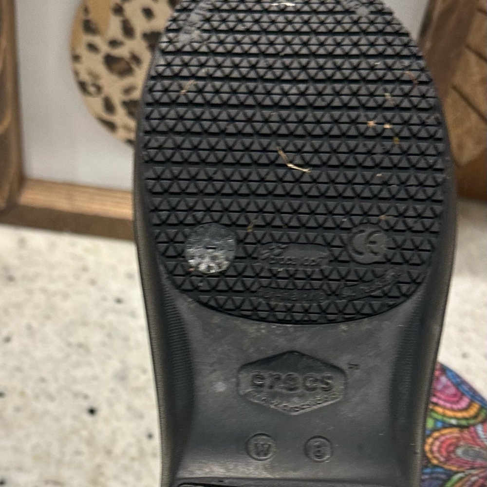 Crocs Women's Neria Pro Il Graphic Work Nurse Clogs Shoes Size 8 - Picture 7 of 8